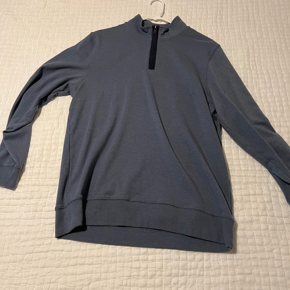 The normal brand quarter zip. Size medium